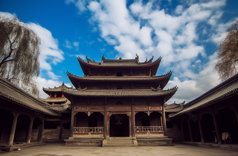 沙溪古镇寺登街古戏台全景古镇街道沙溪实拍摄影图,高清,摄影图,摄影图片,图片大全,摄影图免费下载